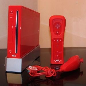 Limited Edition Red Wii with Games